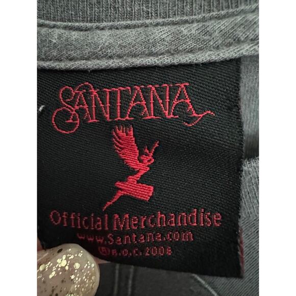 Santana 2006 Band T-Shirt Men’s XXL Gray Long Sleeve Y2K Official T-Shirt - Picture 5 of 7